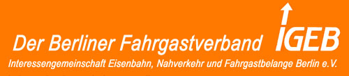 Wenn Sie das Gefühl haben, beim Öffentlichen Nahverkehr in Berlin und Umland läuft ganz 	
			gehörig etwas falsch, dann ist die IGEB genau der richtige Ansprechpartner.